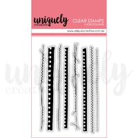 Uniquely Creative Ripped & Stitched Photopolymer Stamp