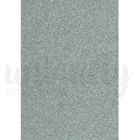 Silver Glitter Cardstock A4