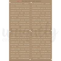 Uniquely Creative Cut-a-Part Sheet Mini - Class In Session