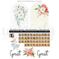 Uniquely Creative Cut-a-Part Sheet Vintage Chronicles