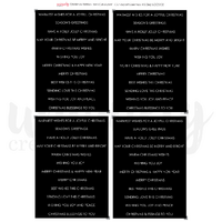 Uniquely Creative Cut-a-Part Sheet Mini Christmas Wishes