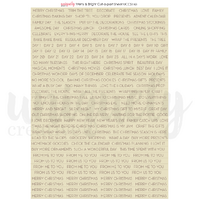 Uniquely Creative Cut-a-Part Sheet Merry and Bright