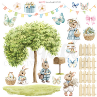Uniquely Creative Cut-a-Part Sheet Easter Scrapbooking Elements
