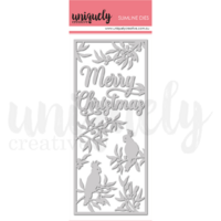 Uniquely Creative Die Slim Line Christmas Gum Leaves