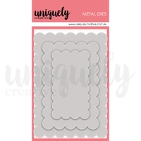 Uniquely Creative - Oversized Scallop Nesting Rectangle Die