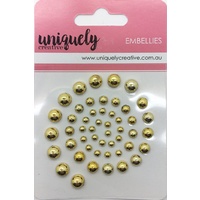 Uniquely Creative Embellishment Adhesive Gold Pearls