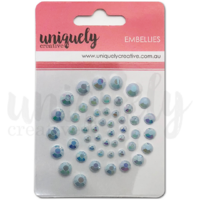 Uniquely Creative Embellishment Adhesive Light Blue Rhinestones