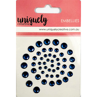Uniquely Creative Embellishment Adhesive Navy Rhinestones