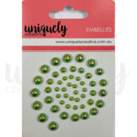 Uniquely Creative Embellishment Adhesive Sage Pearls