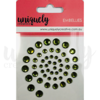 Uniquely Creative Embellishment Adhesive Sage Rhinestones