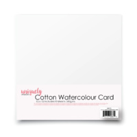 Uniquely Creative 12 x 12 Cotton Watercolour Card 360gsm X 10 Sheets