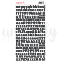 Uniquely Creative Stickers Lowercase Alphabet Black