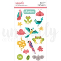 Uniquely Creative Stickers Puffy Stickers Rainforest Retreat