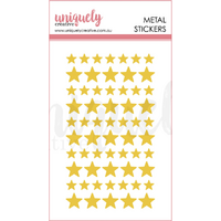 Uniquely Creative Stickers Metal Gold Stars