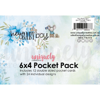 Uniquely Creative 210gsm 6X4 Pocket Pack Hey Baby Boy