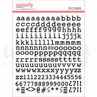 Uniquely Creative Stickers Puffy Black Alpha