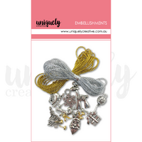 Uniquely Creative Embellishment Christmas Trinket Mix