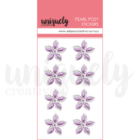 Uniquely Creative Pearl Posy Stickers Purple