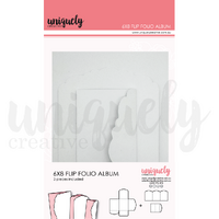 Uniquely Creative 6” x 8” Flip Folio Album - White