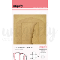 Uniquely Creative 6” x 8” Flip Folio Album - Kraft