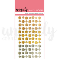 Uniquely Creative Mixed Metals Sparkly Stickers