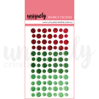 Uniquely Creative Christmas Sparkly Stickers