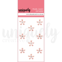 Uniquely Creative Pearl Daisy Stickers Pink