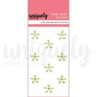 Uniquely Creative Pearl Daisy Stickers Green