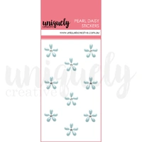 Uniquely Creative Pearl Daisy Stickers Blue
