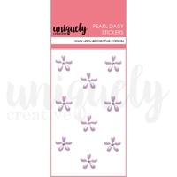 Uniquely Creative Pearl Daisy Stickers Purple