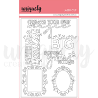 Uniquely Creative White Chipboard Tranquility Laser Cut
