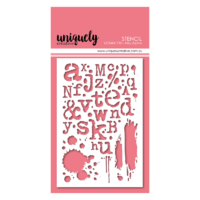 Uniquely Creative Inky Alpha Stencil