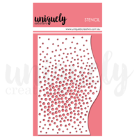 Uniquely Creative Flowing Dots Stencil