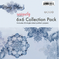 Uniquely Creative 210gsm Cardstock 6x6 Moody Blues