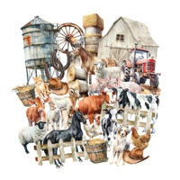 Uniquely Creative Die Cuts On the Farm Ephemera