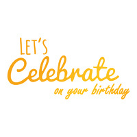 Ultimate Crafts Sweet Sentiments Hotfoil Stamp Celebrate your Birthday 