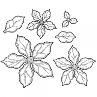 Sue Wilson Stamps Shaded Poinsettia UMS634 