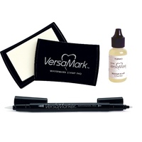 Versamark Watermark Stamp Pad, Versamarker Pen Marker + Reinker