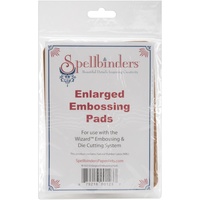 Spellbinders 5x7 Rubber Tan Polymer Embossing Mats X 2 W023 