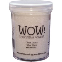WOW! Embossing Powder 160ml LARGE Ultra High Clear Gloss 