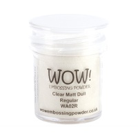 WOW! Embossing Powder 15ml Regular Clear Matt Dull