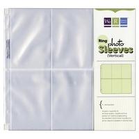 12x12 Album Refills (6)4X6 Portrait Photo Sleeve for Ring Binder Albums We R Memory Keepers
