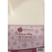 Woodware Clear Acetate A4 Sheets 10pk