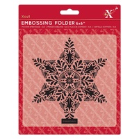 Xcut Embossing Folder Foliage Star 6x6