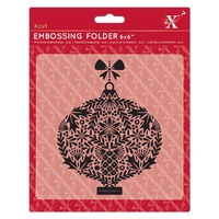 Xcut Embossing Folder Foliage Bauble 6x6