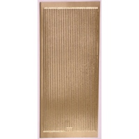 Doodey Peel Off Sticker Sheet 10 x 23cm Stripes 3mm Gold