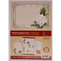 Doodey 3D Decoupage A6 Card Kit 3 Sets Christmas ZV62702