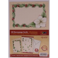 Doodey 3D Decoupage A6 Card Kit 3 Sets Christmas ZV62705