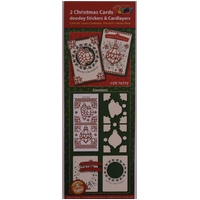 Doodey Luxury Cardlayers A6 Card Kit 2 Sets Christmas ZV70772