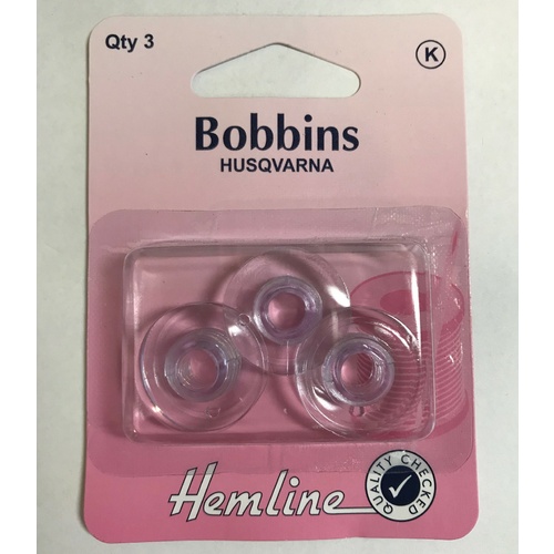 Husqvarna/Viking Plastic Bobbins 3 Pack 